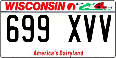 WI license plate 699XVV