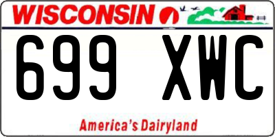 WI license plate 699XWC