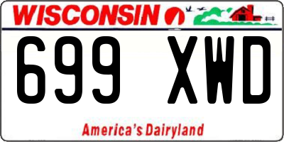 WI license plate 699XWD
