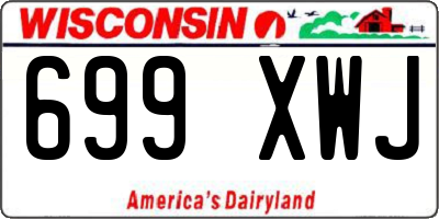 WI license plate 699XWJ