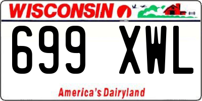 WI license plate 699XWL