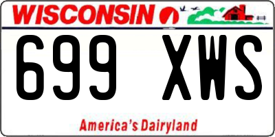 WI license plate 699XWS