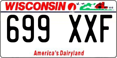WI license plate 699XXF