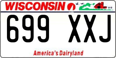 WI license plate 699XXJ