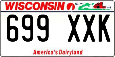 WI license plate 699XXK