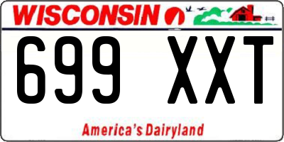 WI license plate 699XXT