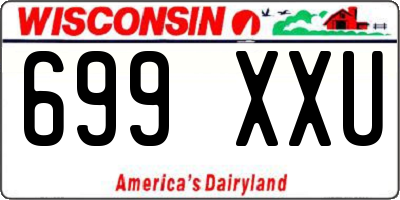 WI license plate 699XXU
