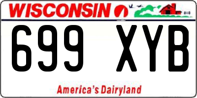 WI license plate 699XYB