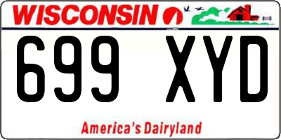 WI license plate 699XYD