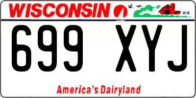WI license plate 699XYJ