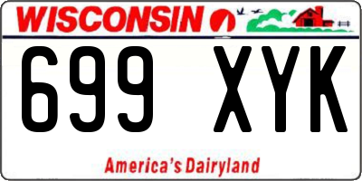 WI license plate 699XYK