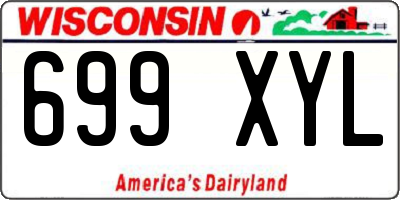 WI license plate 699XYL
