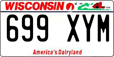 WI license plate 699XYM