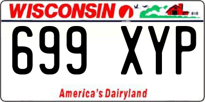 WI license plate 699XYP