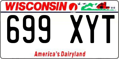 WI license plate 699XYT