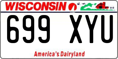 WI license plate 699XYU