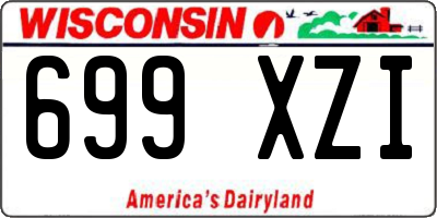 WI license plate 699XZI