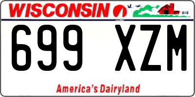 WI license plate 699XZM