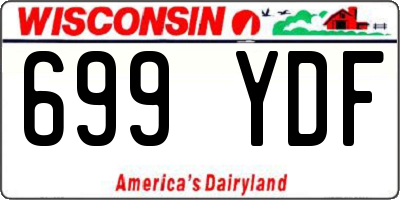 WI license plate 699YDF