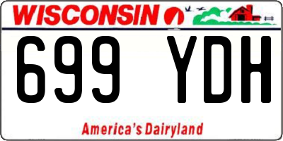 WI license plate 699YDH