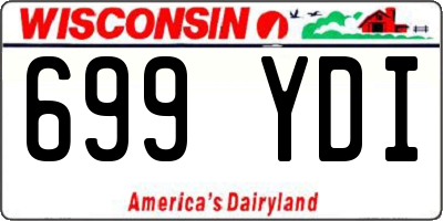 WI license plate 699YDI