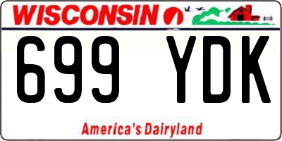 WI license plate 699YDK