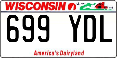 WI license plate 699YDL