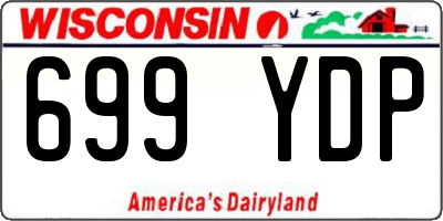 WI license plate 699YDP