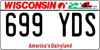 WI license plate 699YDS