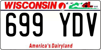 WI license plate 699YDV