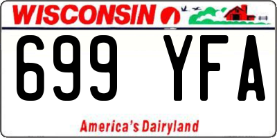 WI license plate 699YFA