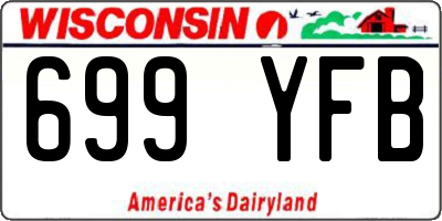 WI license plate 699YFB