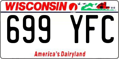 WI license plate 699YFC
