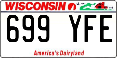 WI license plate 699YFE