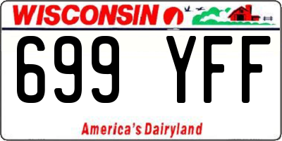 WI license plate 699YFF
