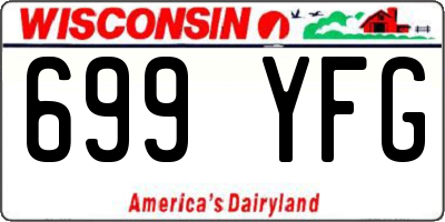 WI license plate 699YFG