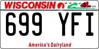 WI license plate 699YFI
