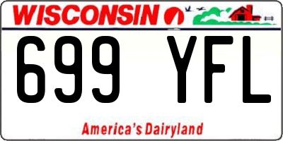 WI license plate 699YFL
