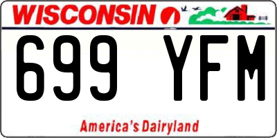 WI license plate 699YFM
