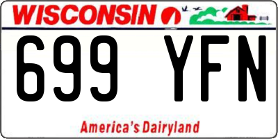 WI license plate 699YFN