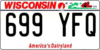 WI license plate 699YFQ