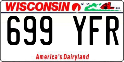 WI license plate 699YFR