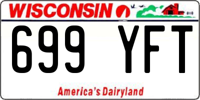 WI license plate 699YFT