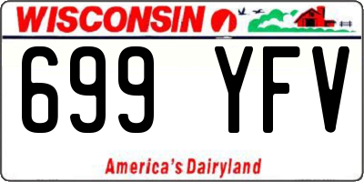 WI license plate 699YFV