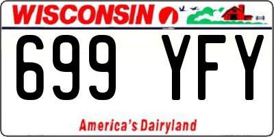 WI license plate 699YFY