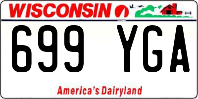 WI license plate 699YGA