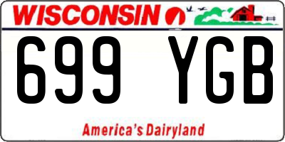 WI license plate 699YGB