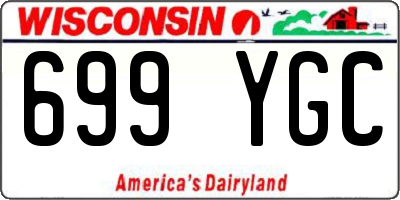 WI license plate 699YGC