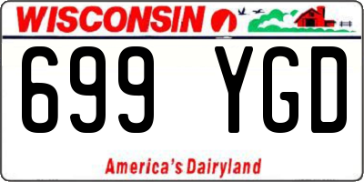 WI license plate 699YGD