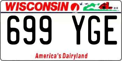 WI license plate 699YGE